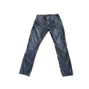 True Religion Gray Corduroy Flap Pocket Horseshoe Slim Straight Pants Mens 31